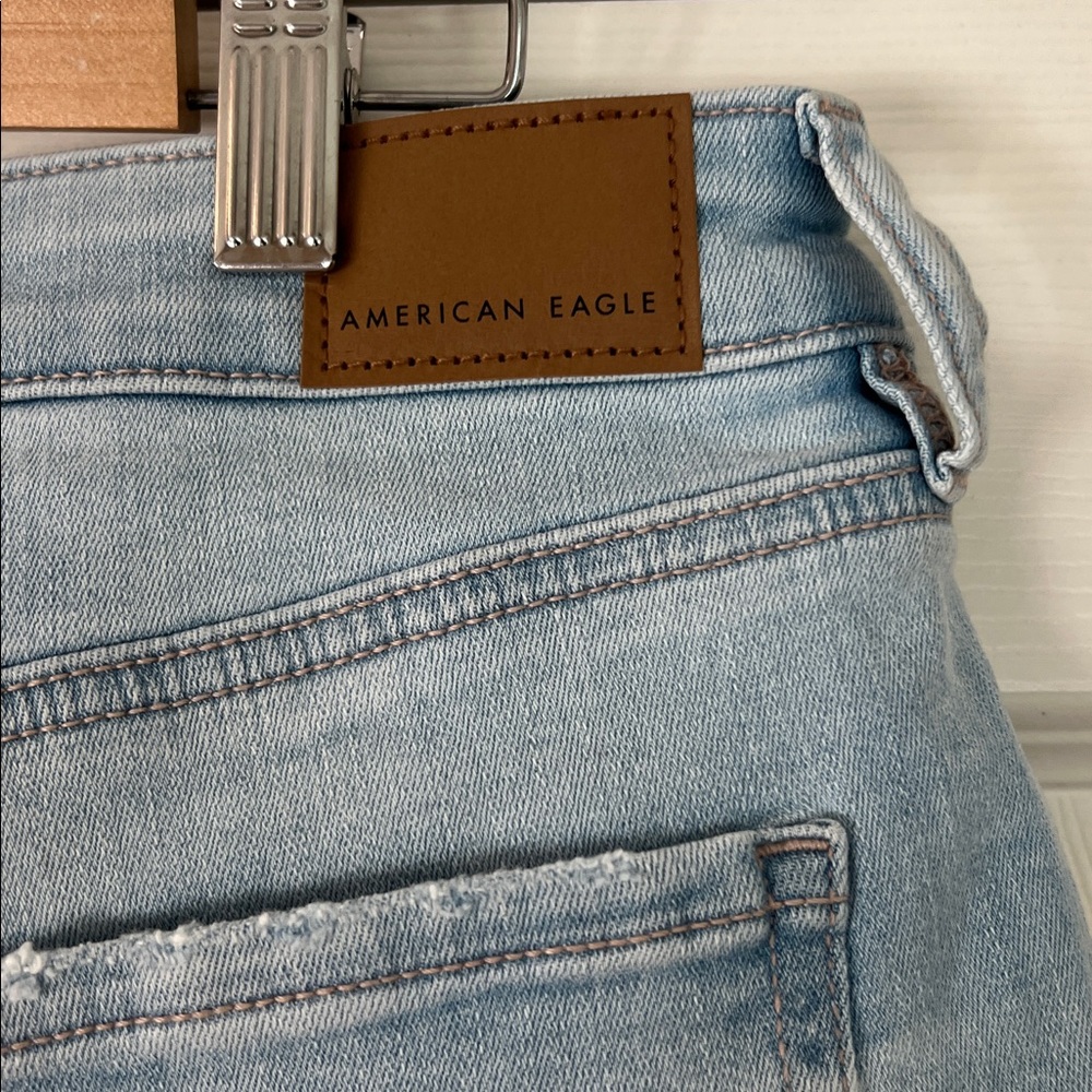 American Eagle Outfitters Women's Faded Blue Jean Shorts